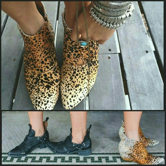 Matisse Nugent Leopard Cowhide Hair Bohemian Boots - Picture 1 of 4